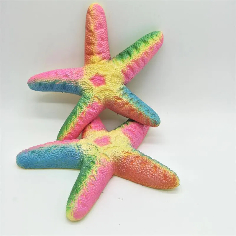 Bonito mole Starfish Sea Star lenta Nascente Jumbo 18CM Phone Straps Creme Perfumado Bolo Pão Kid Toy presente boneca