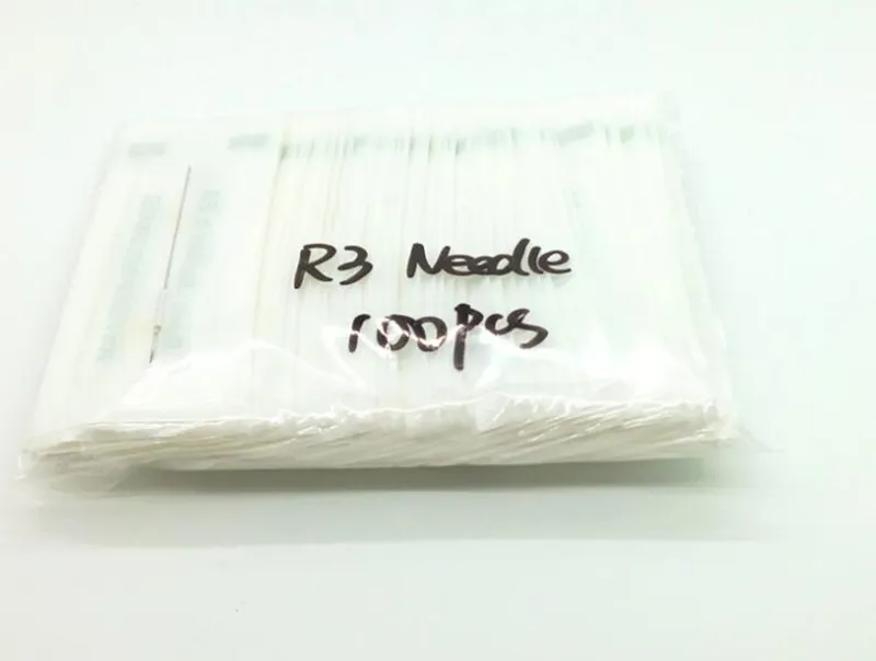 100pcs 3RLTraditional Permanent Makeup Needles Sterilized tattoo needle Round 3 for permanent makeup machine 0.35x50 mm