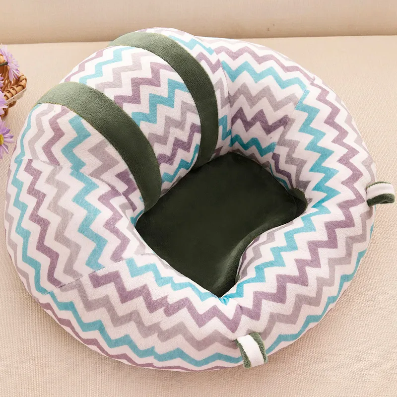 Baby-ondersteuningszitje Pluche zachte babybank Baby leren zitten Stoel Houd zithouding Comfortabele stoelen