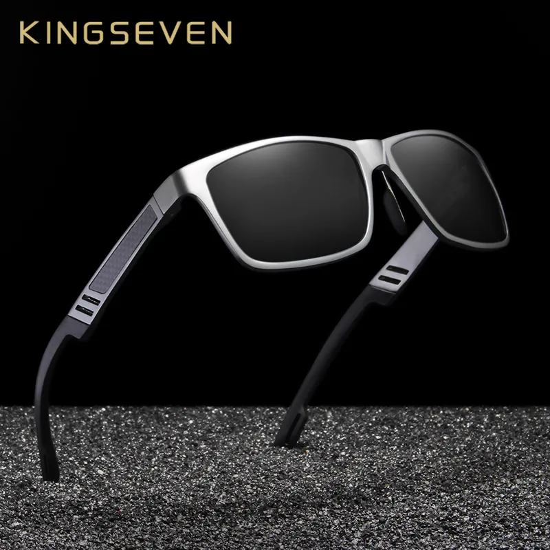 KINGSEVEN Brand New Polarized lunettes de soleil Hommes Unisexe En Métal Cadre Verres Femmes Rétro Lunettes De Soleil Gafas