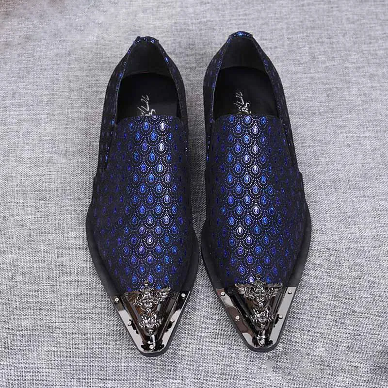 slim fit dress slacks Royal Blue Men's Dress Shoes | Bold Derby main image 0