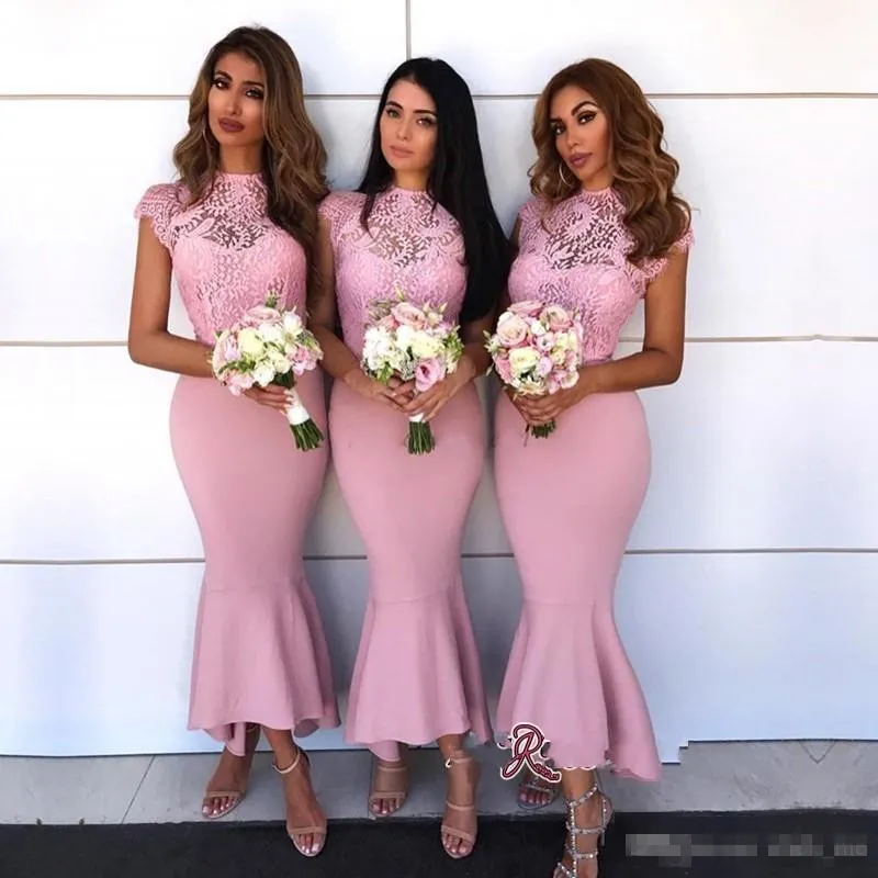 Mermaid bridesmaid dresses clearance with sleeves