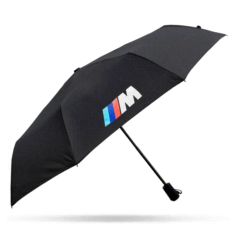 Automatic Fold Umbrella M Logo Emblem For BMW E46 E90 E30 E60 X1 X3 X5 X6 E36 F30 F20 F10 E30 E34