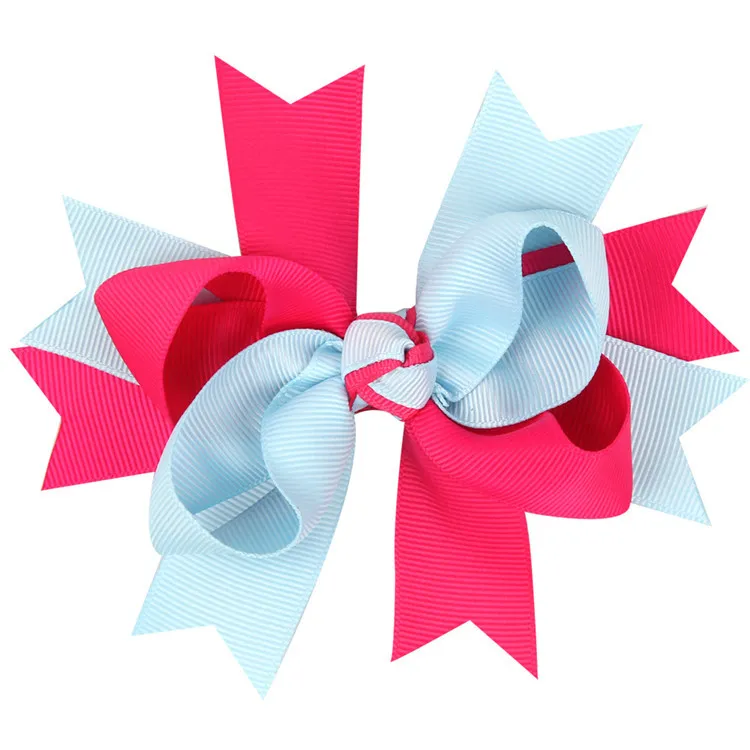 Hot Sale Double Deck Bubble Bowknot Hairpin Fashion Girls Hair Accessories Lovely Little Girl Headdress T3g0033