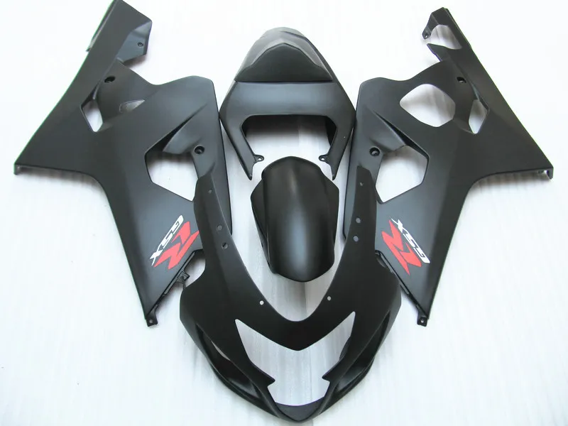 Kit de personalização personalizado para SUZUKI GSXR600 GSXR750 04 05 K4 aftermarket GSX-R600 / 750 2004 2005 carenagens pretas conjunto TM70