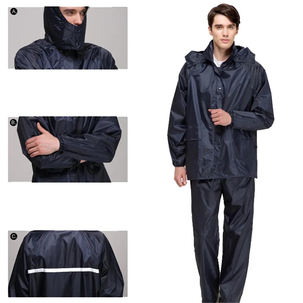 DHgate.com:Adult Waterproof Rain Suit: Polyester Raincoat