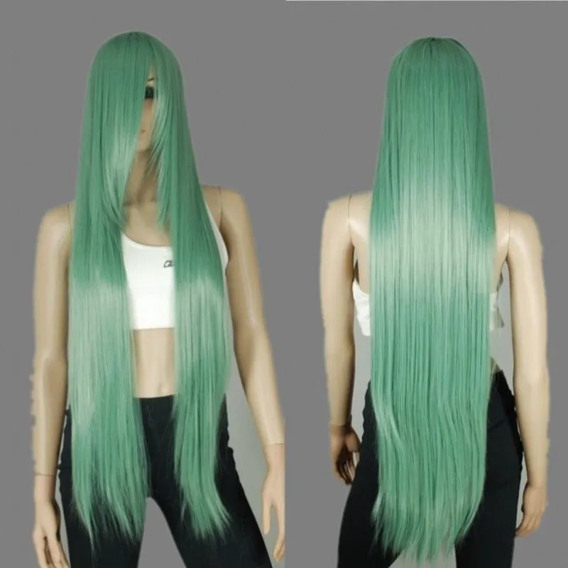 Jade Green 1m Long Lush Styleable Cosplay Parrucche 85/6319