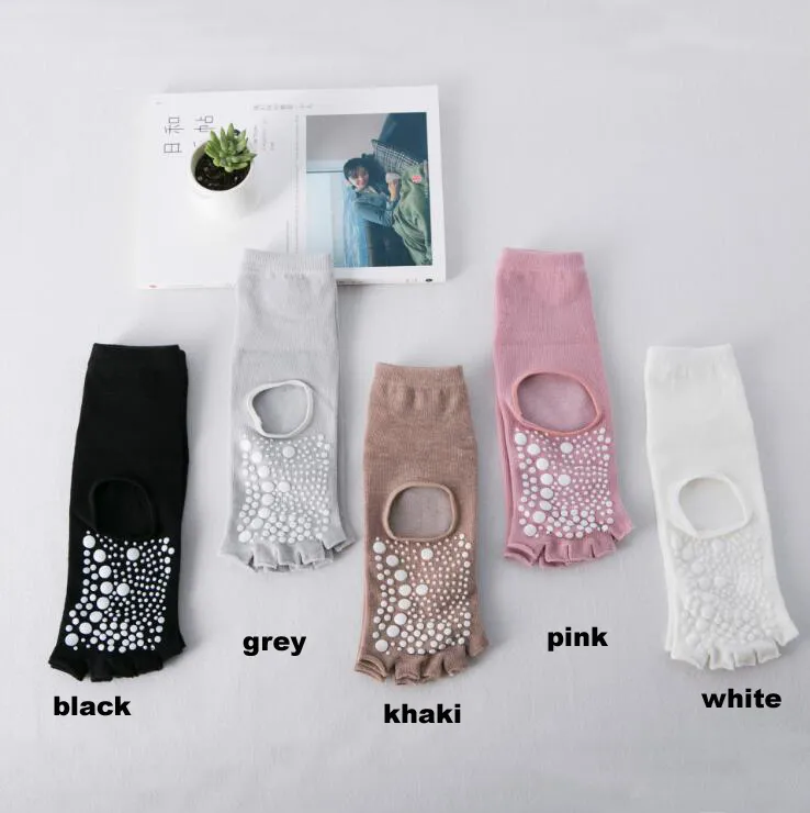 Nouveau sport Yoga orteil talon chaussettes athlétique Fitness sport et Pilates coton chaussette femmes chaudes antidérapant enfants chaussettes