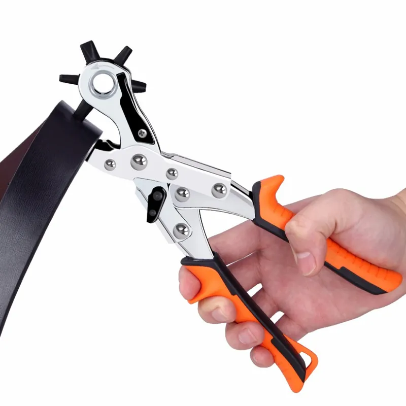 fleather belt puncher pliers hand punching tool pu hole making tool pvc card eyelet work punch