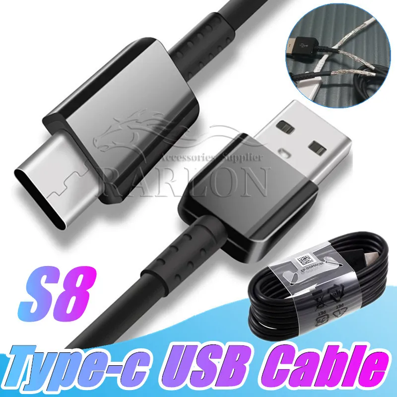 USB C Cable 4FT Type-C Fast Charging Data Sync Cable Compatible For Samsung Galaxy S10 S8 Plus Note 10 Huawei P30 Pro Moto Android