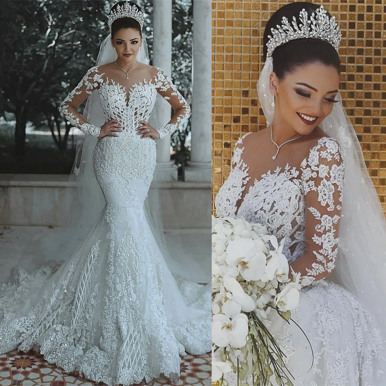 Vestidos de shop noivas luxuosos