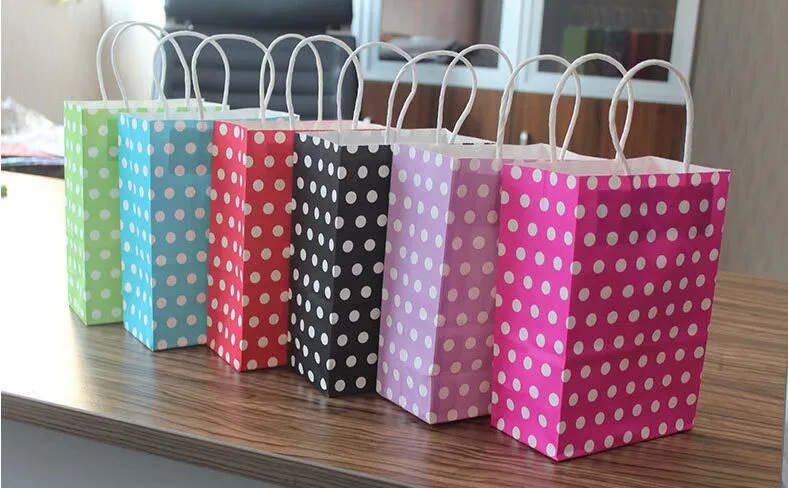 Pretty Pink Kraft Gift Bag Gold Present Box For Pajamas Clothes