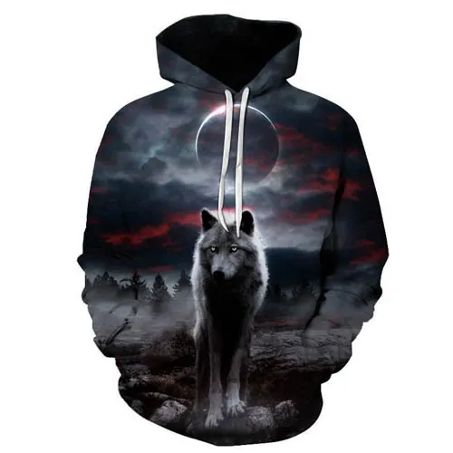 3d printed online wolf hoodie