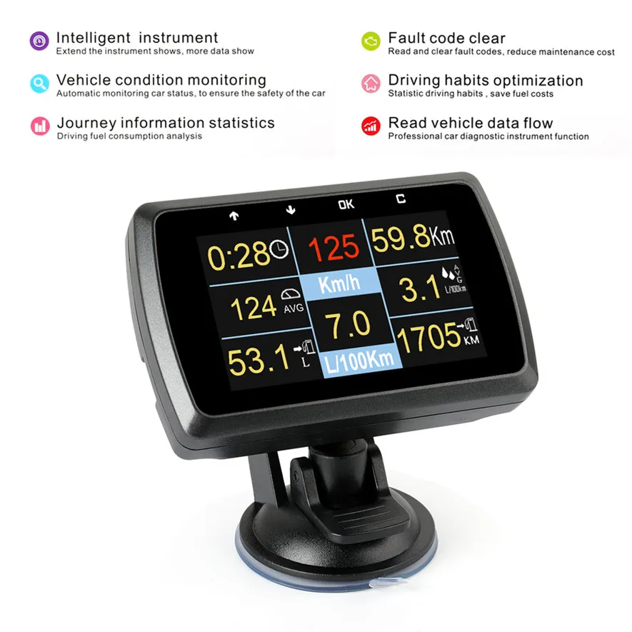 OBD2 Auto Scanner On-board Engine Water Temperature Display_04