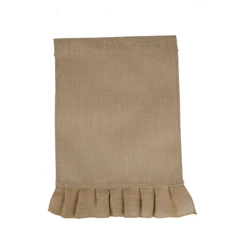 DIY Burlap Garden Flags Bunnings 31x46cm Jute Ruffled Linen Yard