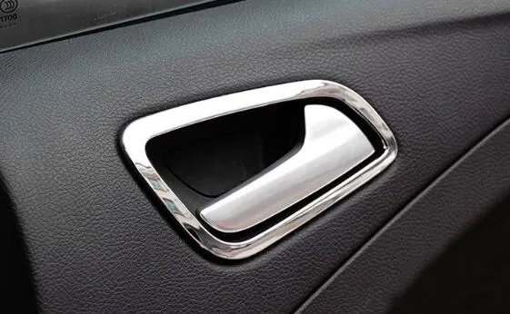 Copri maniglia interna porta interna in ABS cromato di alta qualità, rivestimento decorativo, cornice decorativa Ford Escape/Kuga 2013-2018