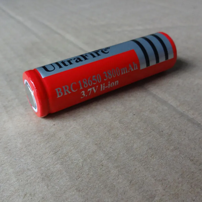 Vermelho 18650 3800mAh 3.7V Recarregável f bateria de lítio tem cabeça chata e bateria pontiaguda Tesoura de barbeiro BATERIA Célula de relógio eletrônico