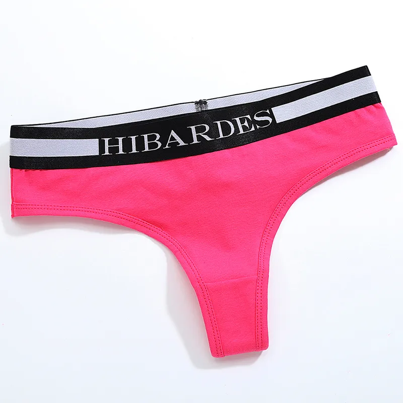 5 st Kvinnors Sexiga Underkläder Panties 93% Bomull 7% Spandex Bandage Underkläder G String Låg midja Thong