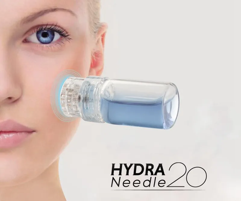 Hydra Agulha 20 Pins Titanium Microneedle Aplicador Aqua Meso Derma Roller Agulha-Livre Mesoterapia Fine Touch Skin Care Rejuvenescimento