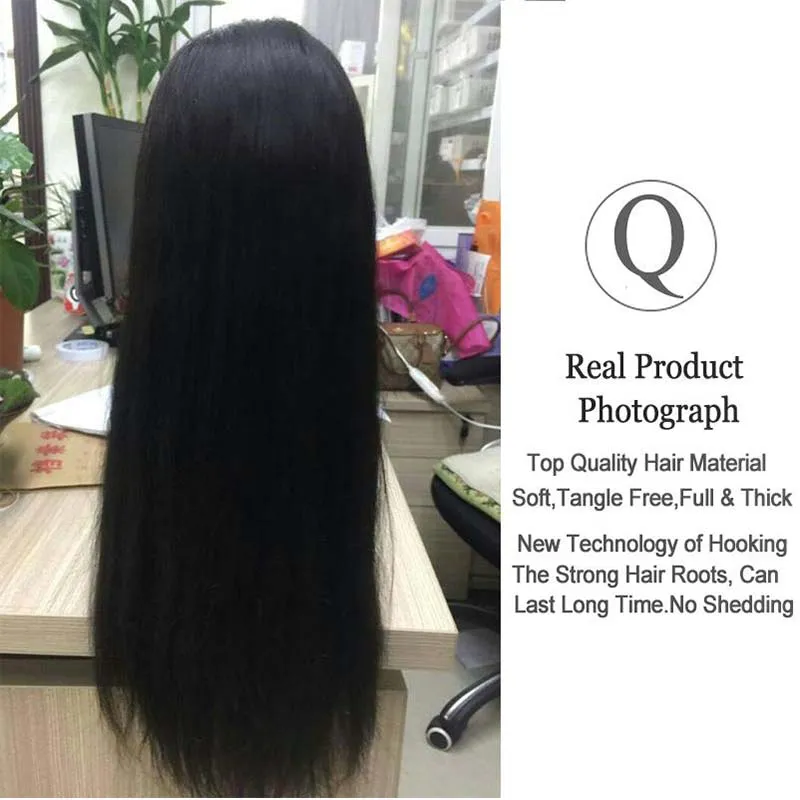 Pre Geplukt Braziliaanse Kant Voor Pruiken Voor Zwarte Vrouwen 150 Dichtheid Braziliaanse Rechte Virgin Human Hair Lace Front Pruiken Met baby Haar