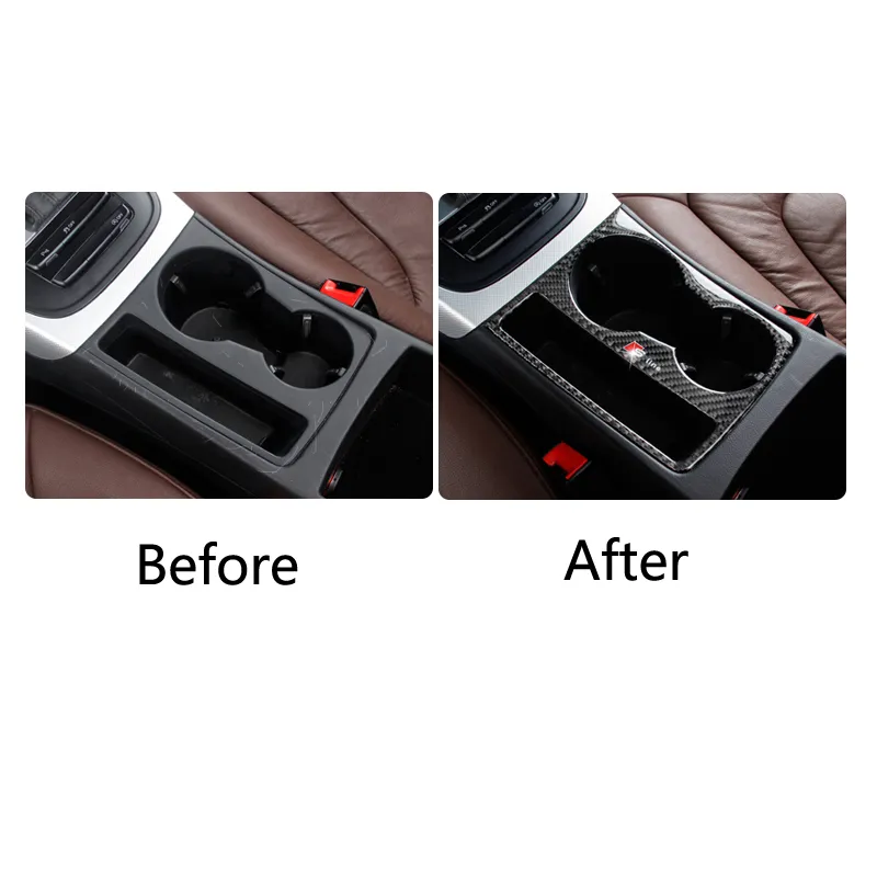 Carbon Faser Auto Innere Control Getriebe Shift Panel Wasser Tasse Halter  Abdeckung Trim Streifen Auto Styling Aufkleber Für Audi A4 B8 A5 Auto  Zubehör Von 11,58 €