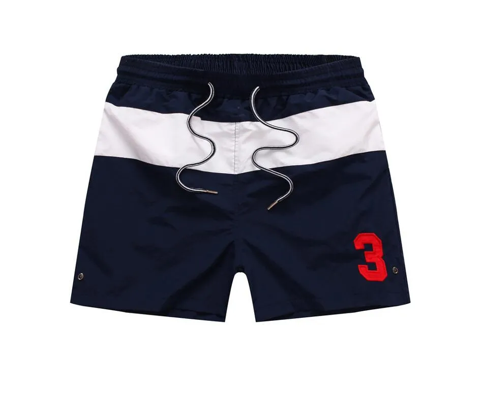 Marca designer-verão roupa de banho calças de praia dos homens board shorts preto men surf shorts pequeno cavalo troncos esporte shorts de bain ho2739