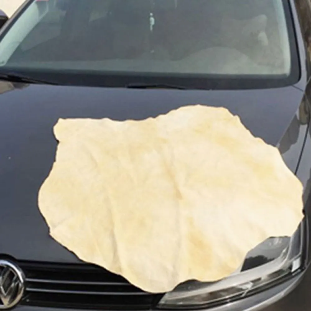 45*75 New Arrivals!!! Natural Chamois Leather Car Cleaning Cloth Washing Suede Absorbent Towel