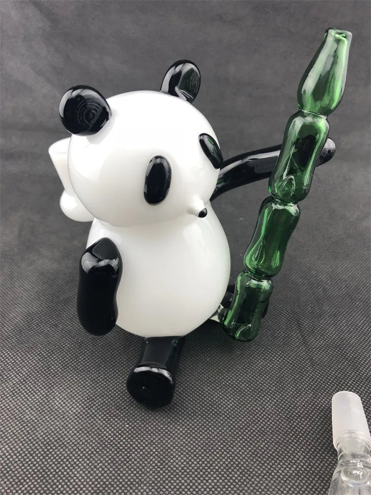 Bong panda en verre entier 2018, bol de bong en verre personnalisé pour transport14mm4596052