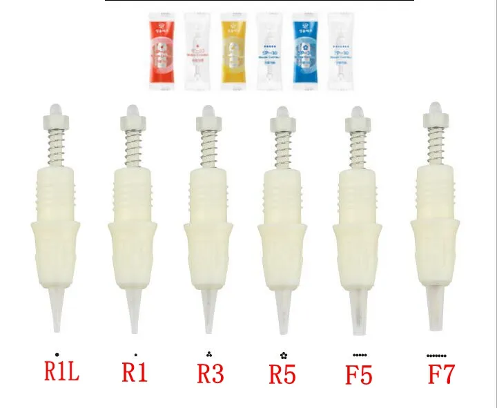 Replacement Needle Cartridge Tips for CHARMANT II Permanent Eyebrow Eyeline Lips Rotary Makeup MTS PMU Tattoo Pen Machine Skin Care Beauty