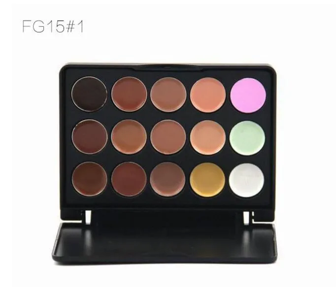 Professionella 15 färger concealer Foundation Contour Face Cream Makeup Palette Mini Box Pro Tool For Salon Party Wedding Daily 20181306627