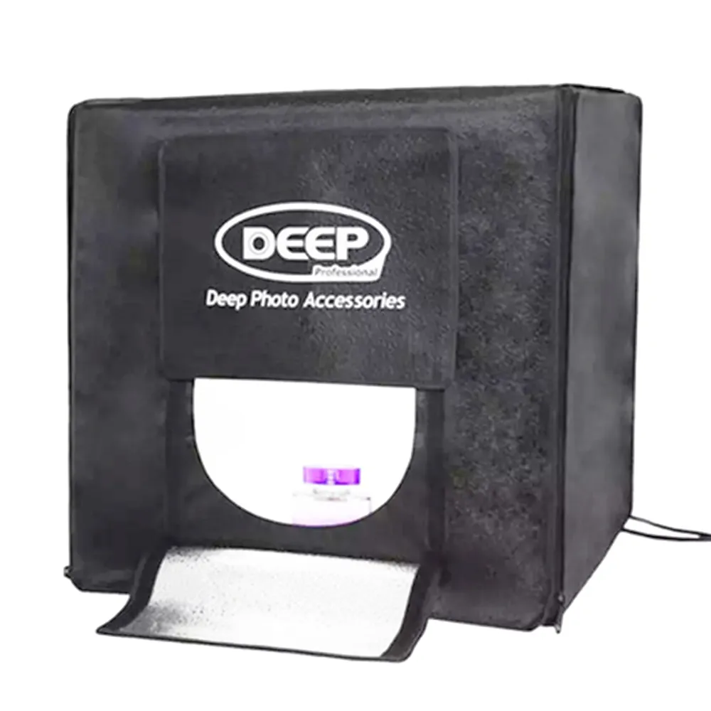80 × 80CM DEEP 4 LED صور التصوير فيديو ستوديو الإضاءة خيمة المهنية المحمولة LED الفوتوغرافي Softbox صندوق مجموعة