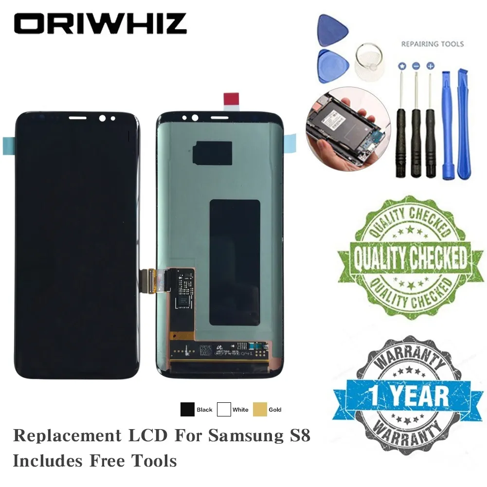 OLED TFT dla Samsung S8 S6edge Plus J7 J1 ACE J110 Wyświetlacz ekranu LCD Ekran dotykowy Wypełniony Digitizer z bezpłatnymi narzędziami