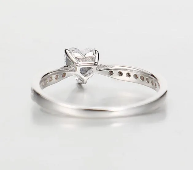 Buy Adorable Cluster Heart Sterling Silver Ring by Mannash™ Jewellery