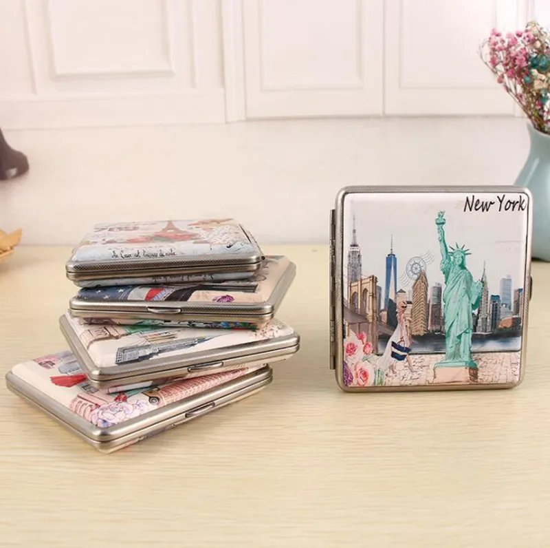Pocket Cigarette Case, Colorful Metal Carrier With... From Smokpipes, $1.94 