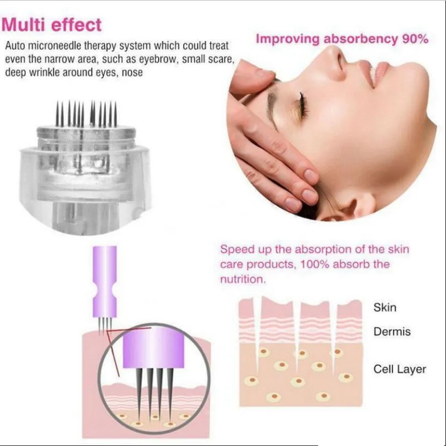 Trådlös Rechargable Electric Microneedle Skin Care Dermapen Dr Pen Ultima M5-W 5 Nivåer Justerbar 0,25 mm-2,5 mm