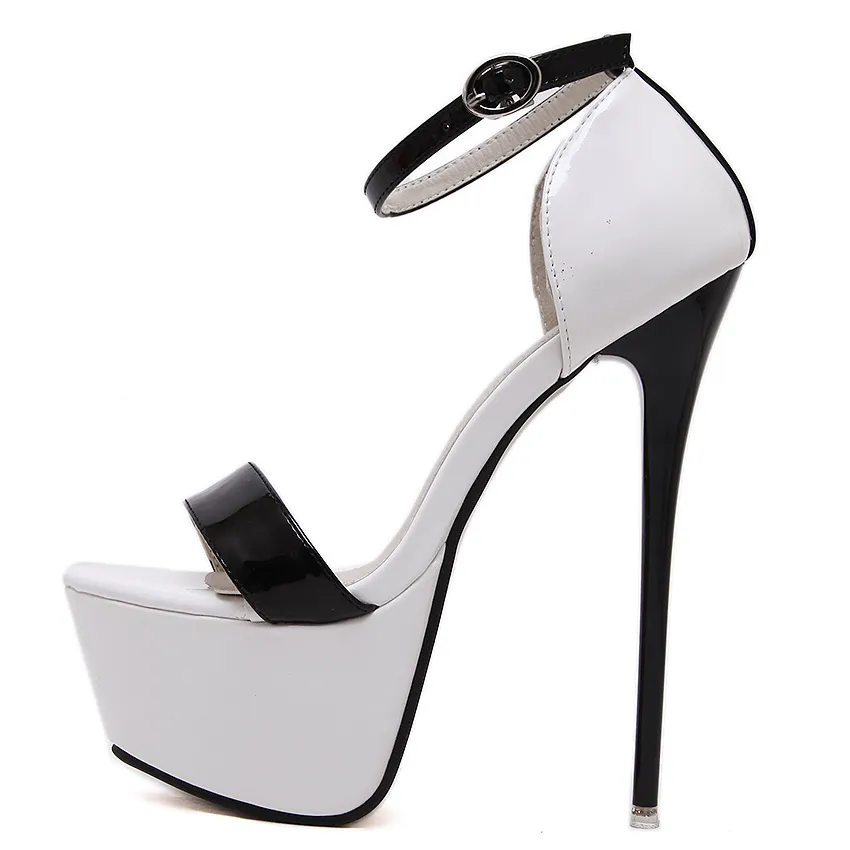 Big size 34 to 40 41 42 43 44 45 women platform ultra high heels pumps party club dance shoes 16cm