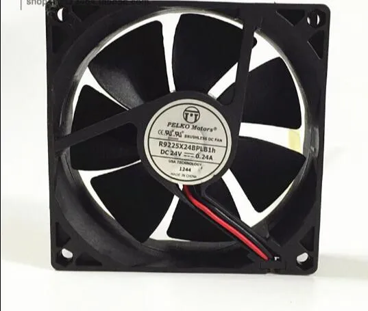 ペルコモーターR9225X24BPLB1H DC24V 0.24A 9CM 92 * 92 * 25mm 2ワイヤーインバーターファン