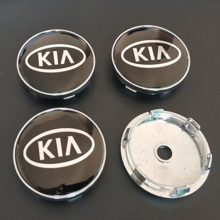 4 unids/lote de cubiertas de cubo de rueda de coche de 60mm, cubierta de orificio central para cubo de rueda, tapa de reacondicionamiento de 6cm para KIA rio ceed sportage sorento k2 k3 k4 k5 k6