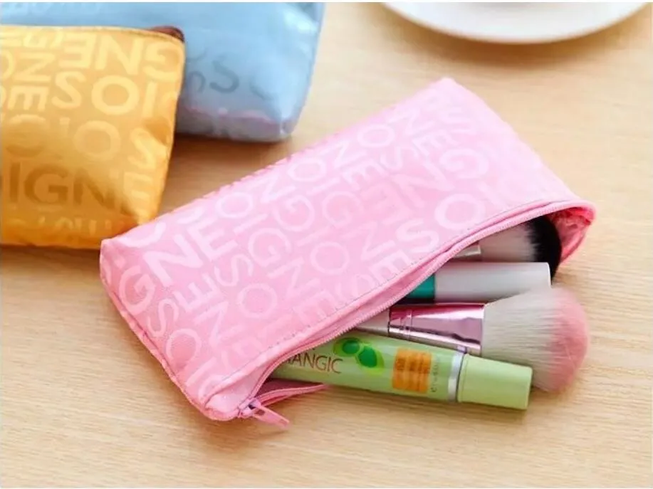 New Small Letters Cosmetic Bag Female Korean Makeup Bag Travel Necessary Storage Package Popular Promotional Gifts