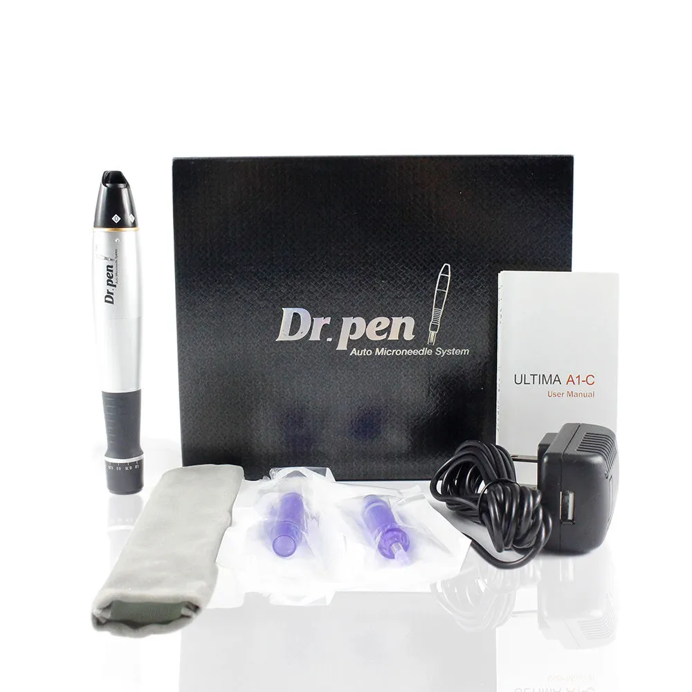 DR.PEN A1-C DERMA 펜 자동 마이크로 바늘 시스템 조정 가능한 바늘 길이 0.25mm-3.0mm 6 속도 전기 Dermapen