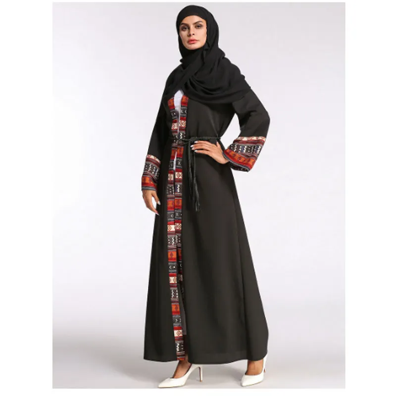 Long black chiffon cardigan hotsell
