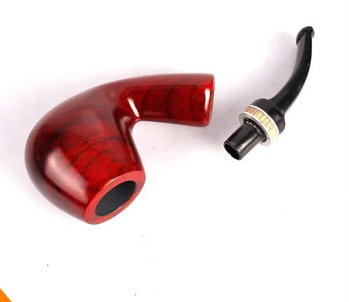 Red Sandalwood Rosewood Manual 9mm Filter Pipe Pipe Smoking