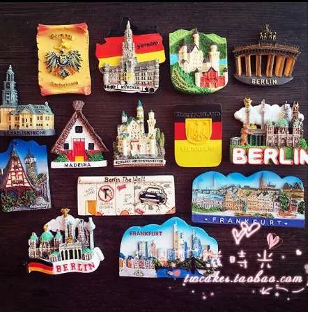 Berlin Wall Germany 3D Fridge Magnet - Resin Souvenir Decoration, 10x4 Cm, Tourist Gift - View #7