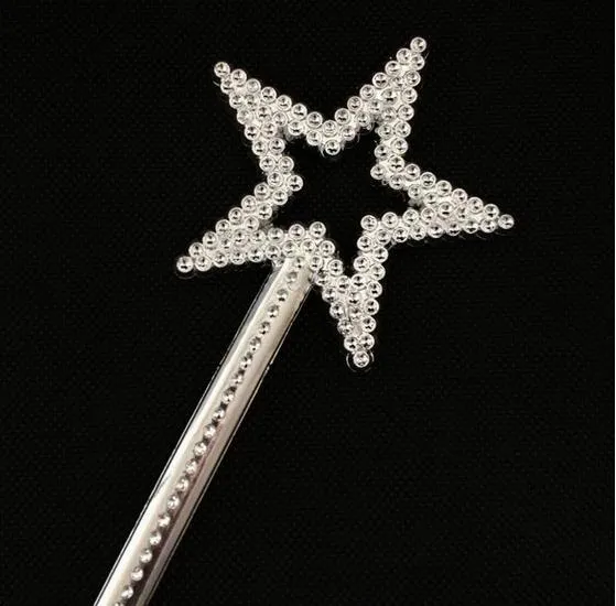 Silver Fairy Princess Magic Wand for Kids Cosplay Party Favors