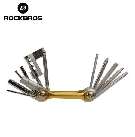 ROCKBROS Outils multifonctions Kit de réparation de vélo 16