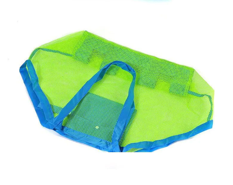 Niños Sand Away Beach Mesh Bag Niños Juguetes de playa Ropa Toalla Bolsa bebé juguete colección pañal SN253