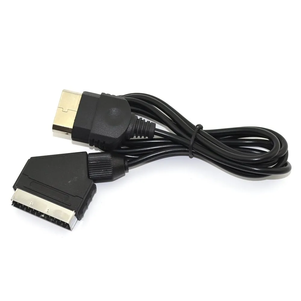 1.8M 6FT 24Pin RGB Scart AV-kabel Lead Audio Video Cord Connector voor XBOX 1st Gen DHL FEDEX UPS GRATIS VERZENDING