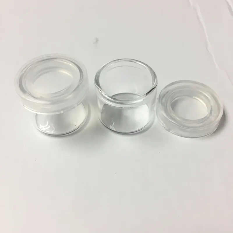 Food Grade non-stick 6 ml glazen pot zonder halsconcentraatcontainer Wax Dab-pot met siliconen deksel