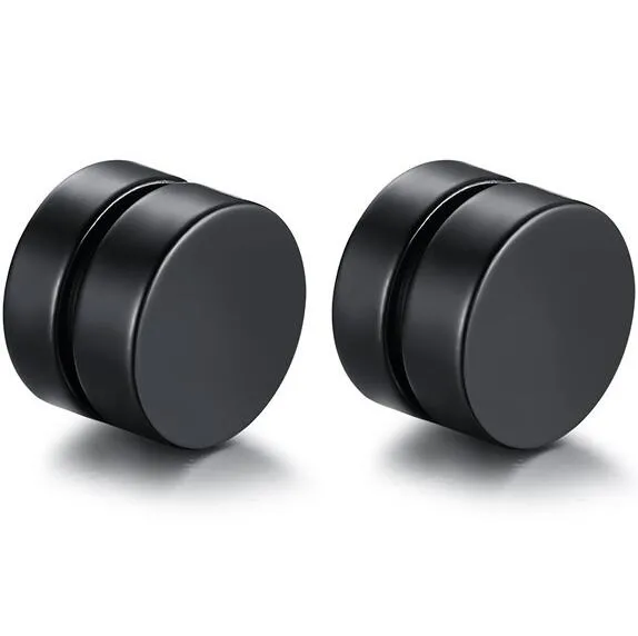 Round Stud Earrings For Men Boy 316l Stainless Steel