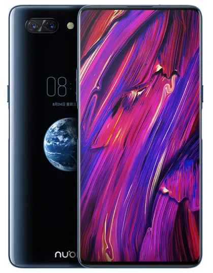 Original ZTE Nubia X 4G LTE Telefone Celular 8 GB RAM 128 GB ROM Snapdragon 845 Octa Core Android 6.26 "24.0MP ID da impressão digital OTG Telefone Móvel Inteligente